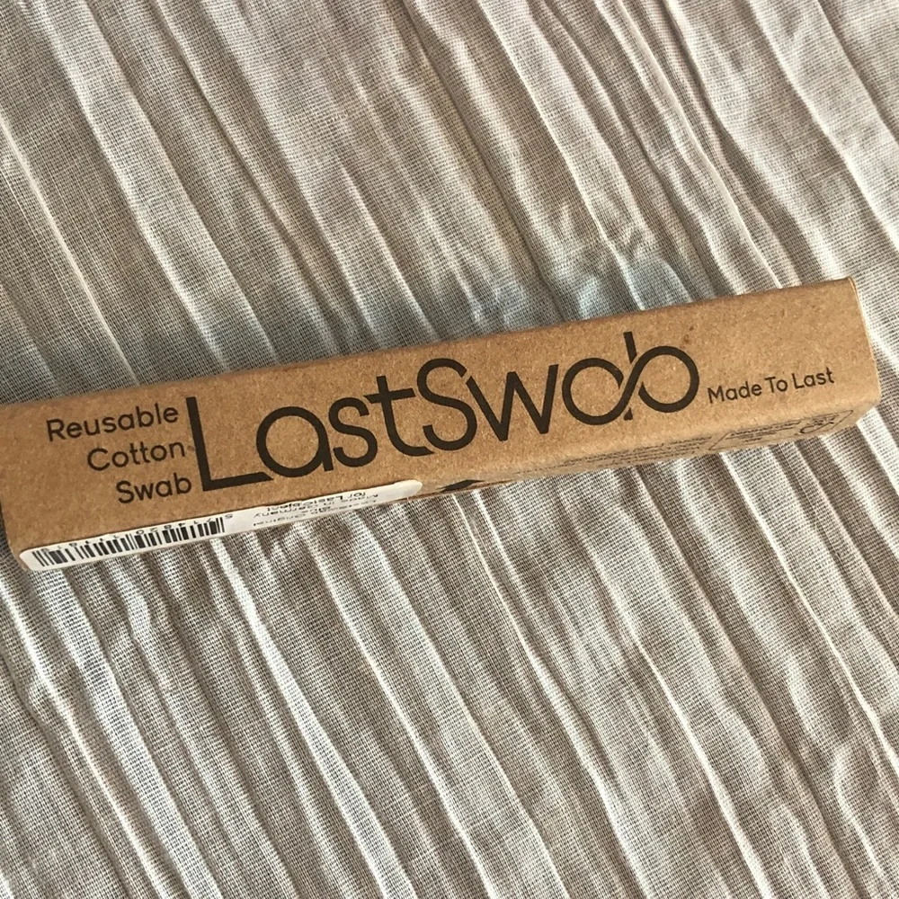 LAST SWAB Reusable Cotton Swab Regular w/plastic case box ECO FRIENDLY NEW